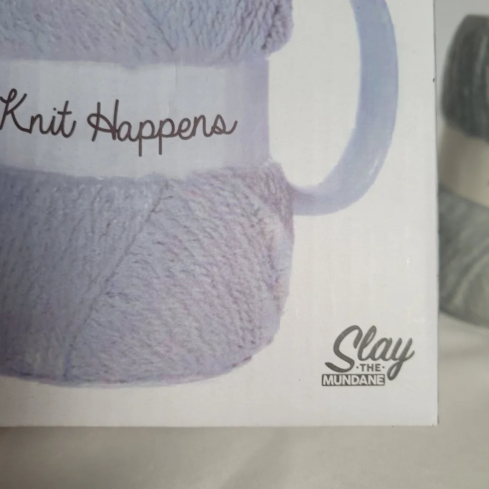 Knit Happens Knitting Coffee Tea Mug New In Box
